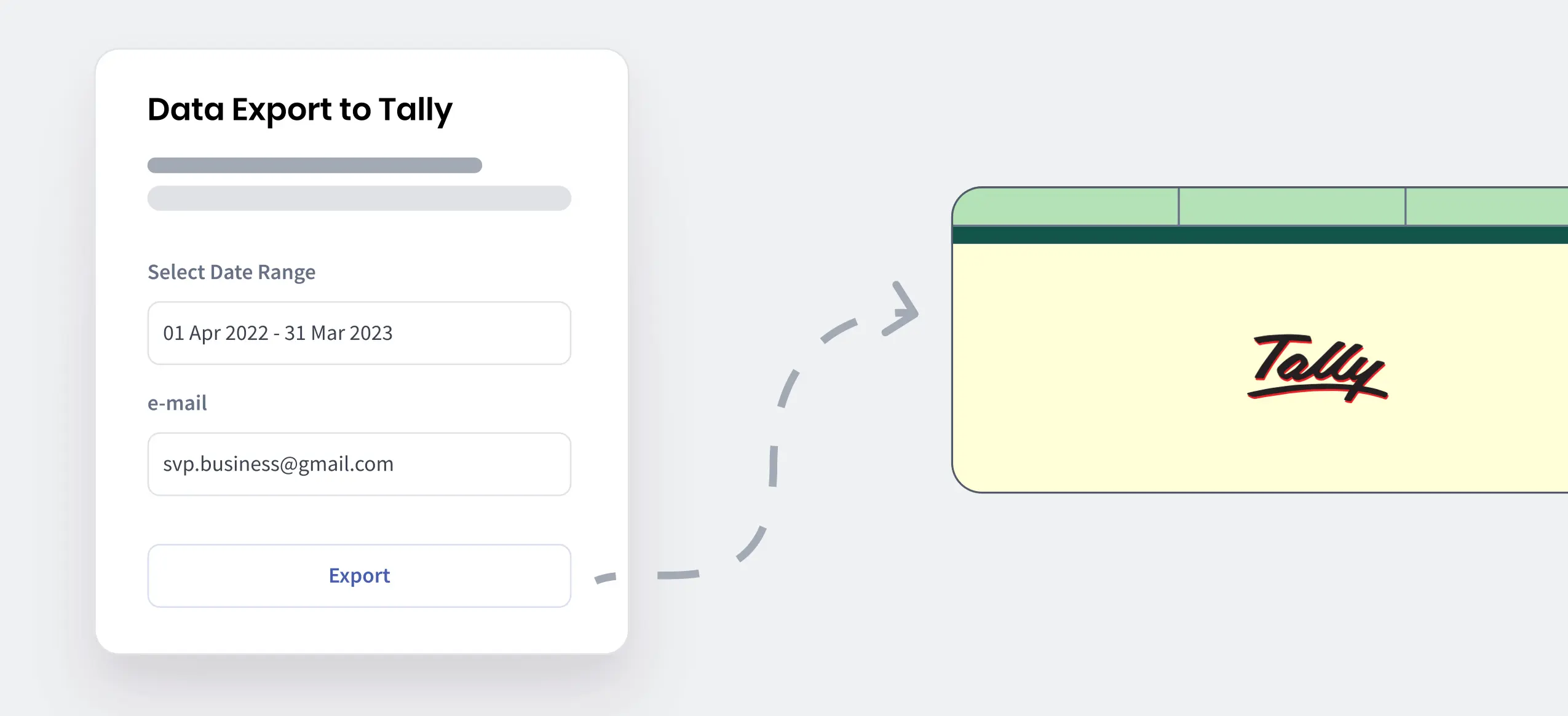Data Export to Tally