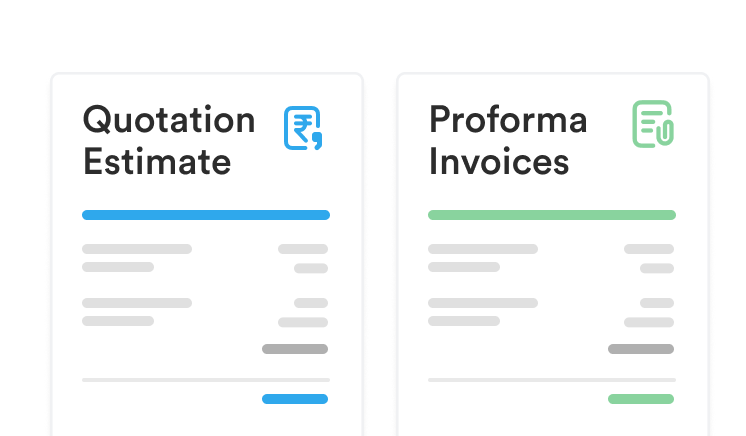 Quotations Estimates & Proforma Invoices
